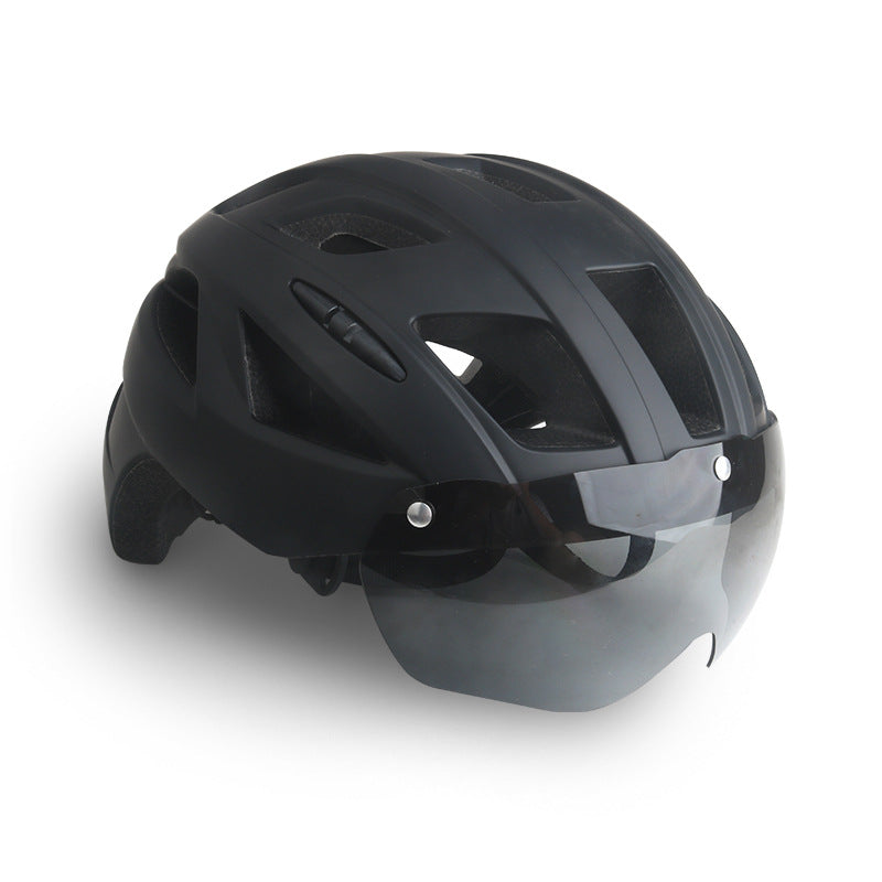 Mountain road bicycle helmet magnetic goggles cycling helmet one-piece molding bicycle cycling