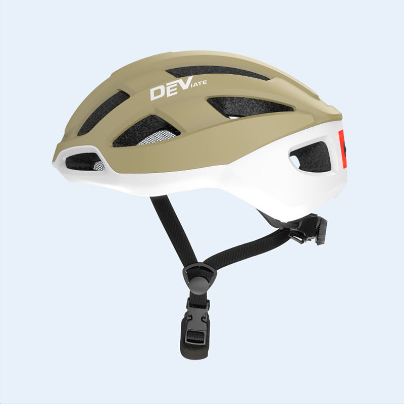Cycling helmet bright taillight one-piece molding full-edge mountain bike helmet unisex