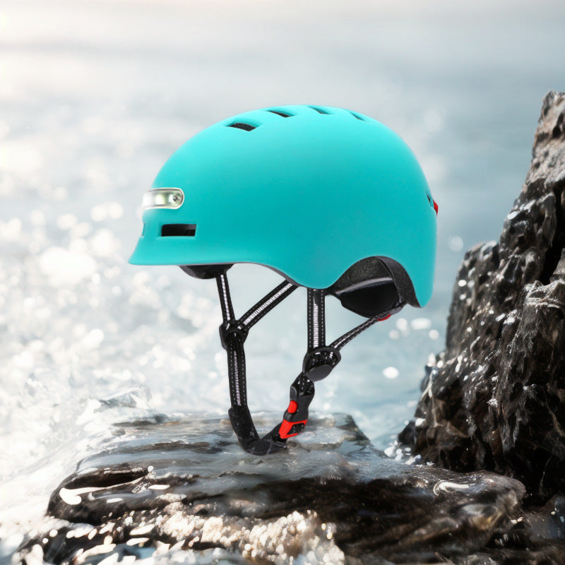 Smart bicycle helmet with light for road bike driving and mountain bike