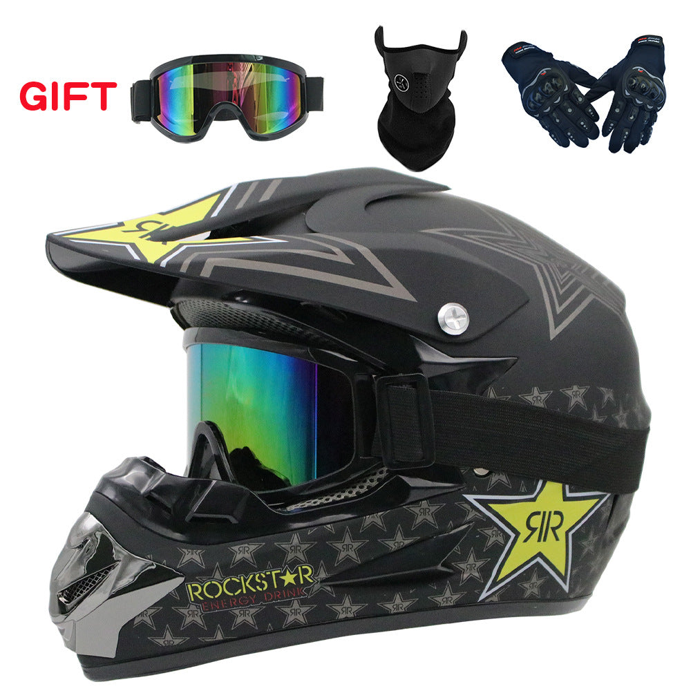 Mountain bike full face helmet cycling helmet four seasons off-road helmet