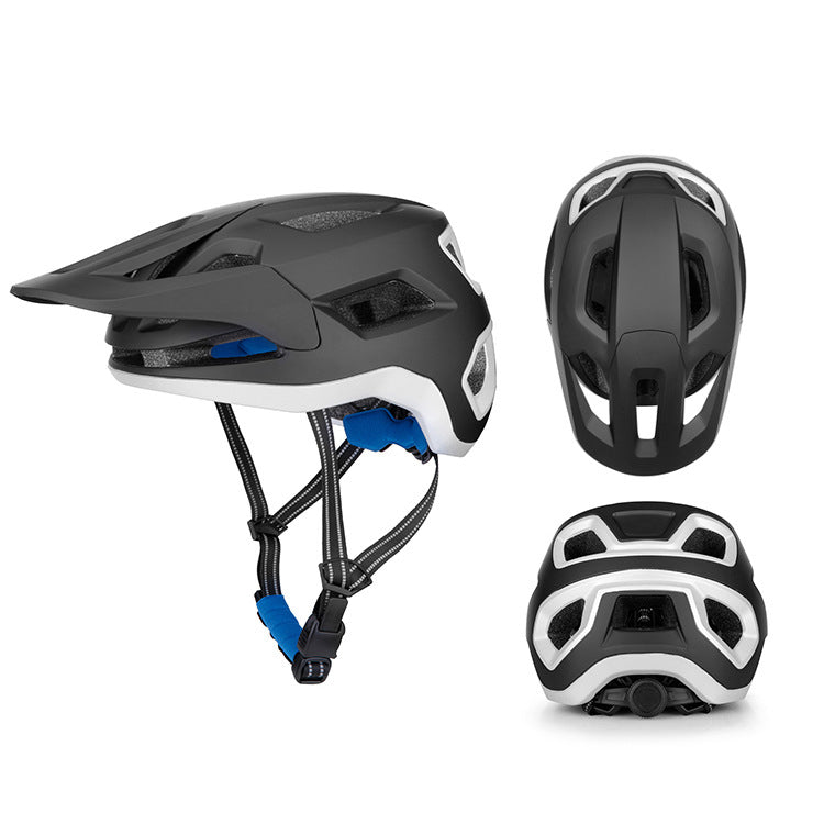 Mountain bike helmet large brim downhill off-road men and women one-piece outdoor cycling cap