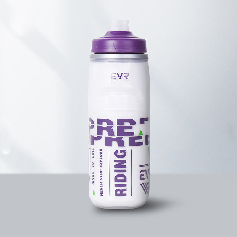 Cycling water bottle for cold and hot keeping squeeze sports water cup