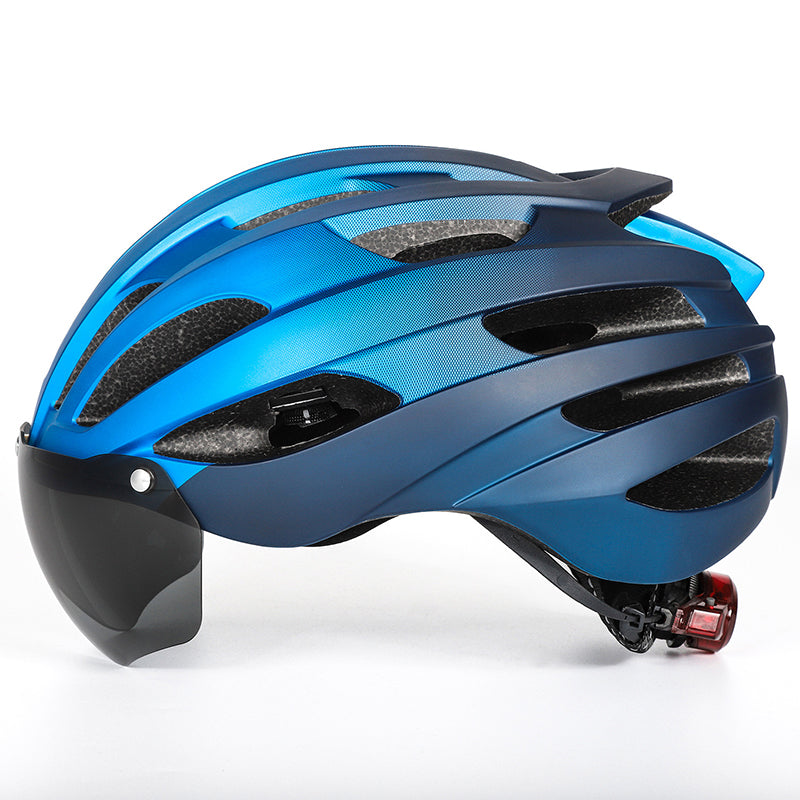 Lightweight and comfortable road mountain cycling helmet goggles one-piece cycling bicycle helmet