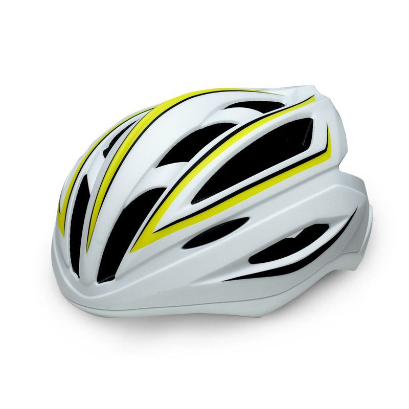 One-piece molded bicycle helmet for urban commuting and outdoor sports cycling