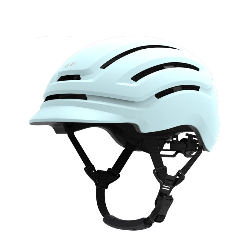 Cycling helmet with lights, ventilation, one-piece molding, outdoor leisure, comfortable sports protective helmet