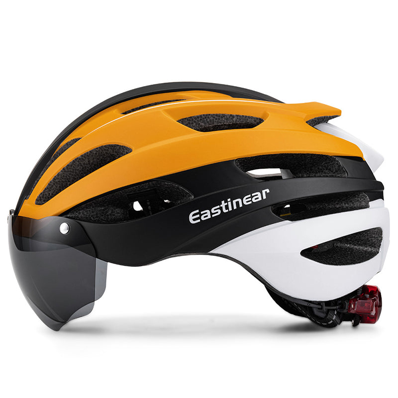 Magnetic goggles, one-piece molded bicycle helmet, adult outdoor road bike helmet