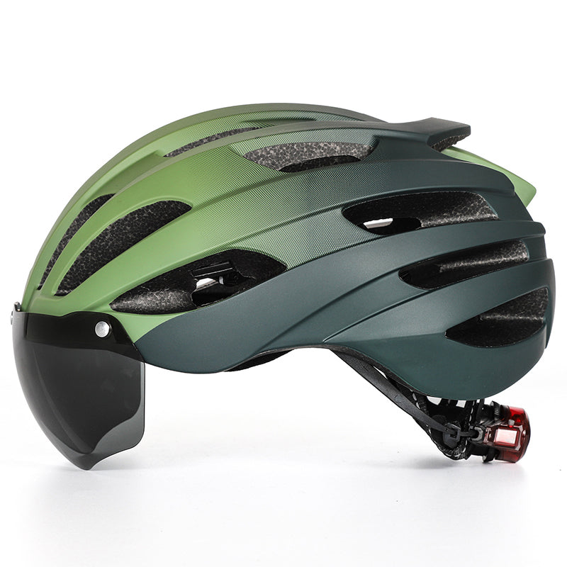 Lightweight and comfortable road mountain cycling helmet goggles one-piece cycling bicycle helmet