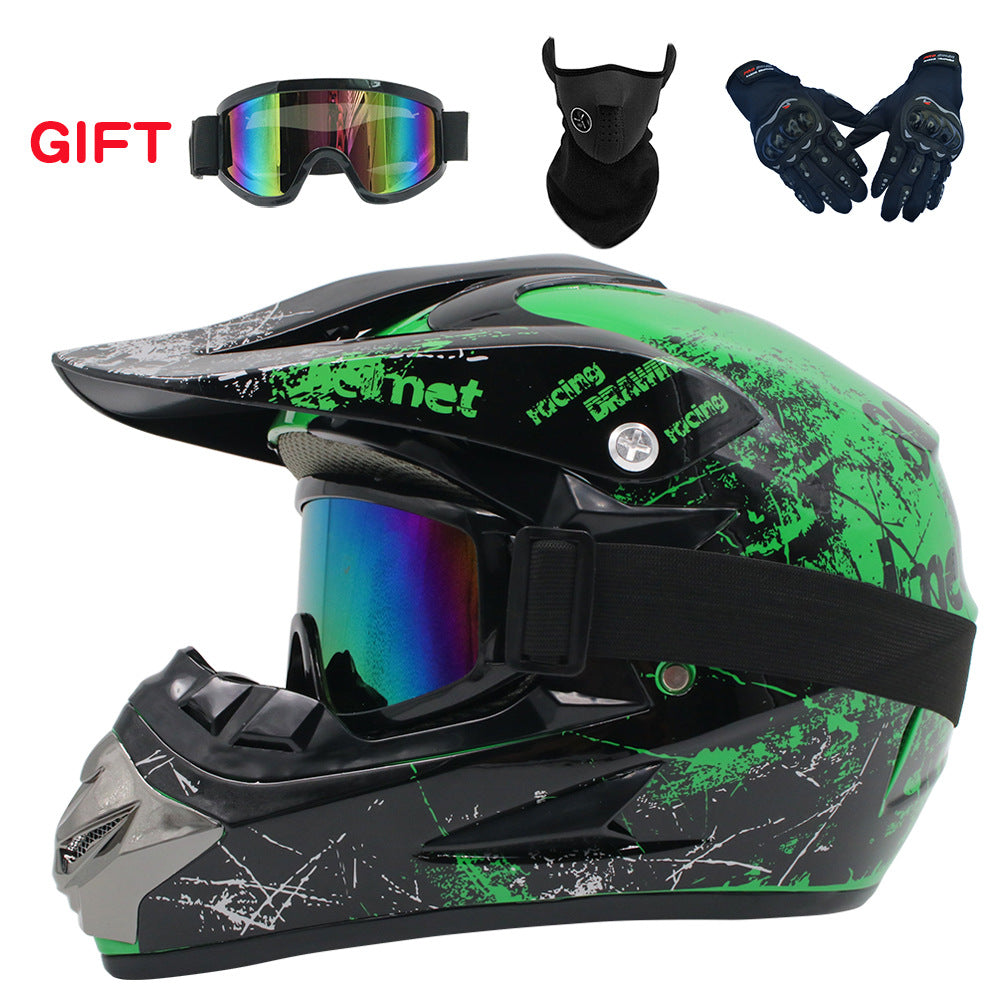 Mountain bike full face helmet cycling helmet four seasons off-road helmet