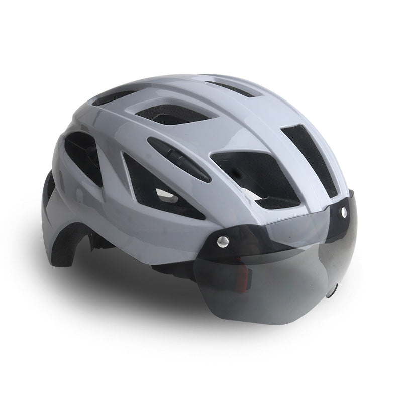 Mountain road bicycle helmet magnetic goggles cycling helmet one-piece molding bicycle cycling