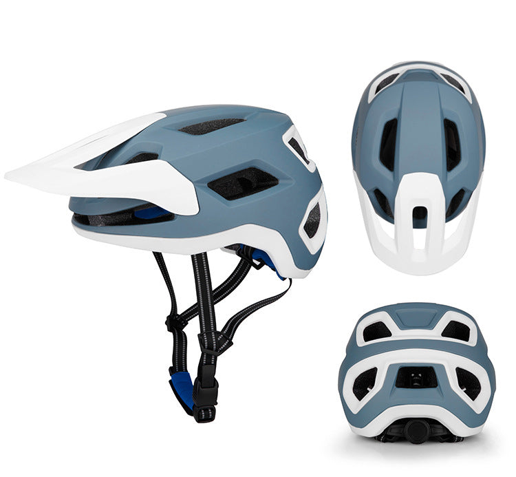 Mountain bike helmet large brim downhill off-road men and women one-piece outdoor cycling cap