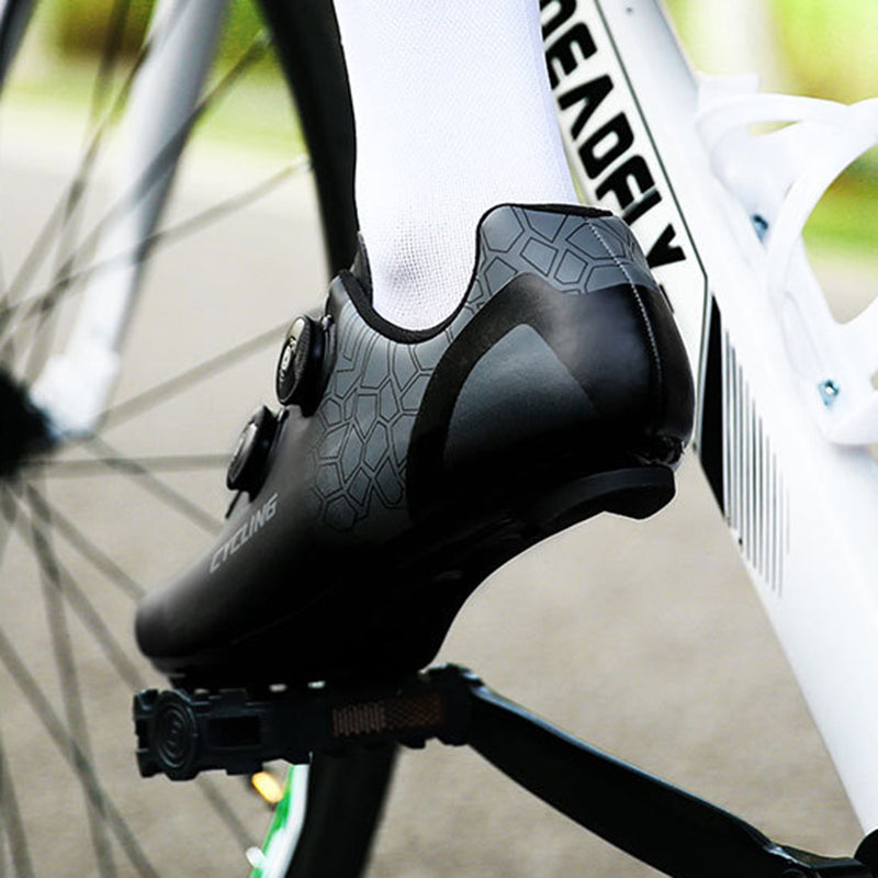 Lock-free cycling shoes hard-soled outdoor road bike set cycling shoes
