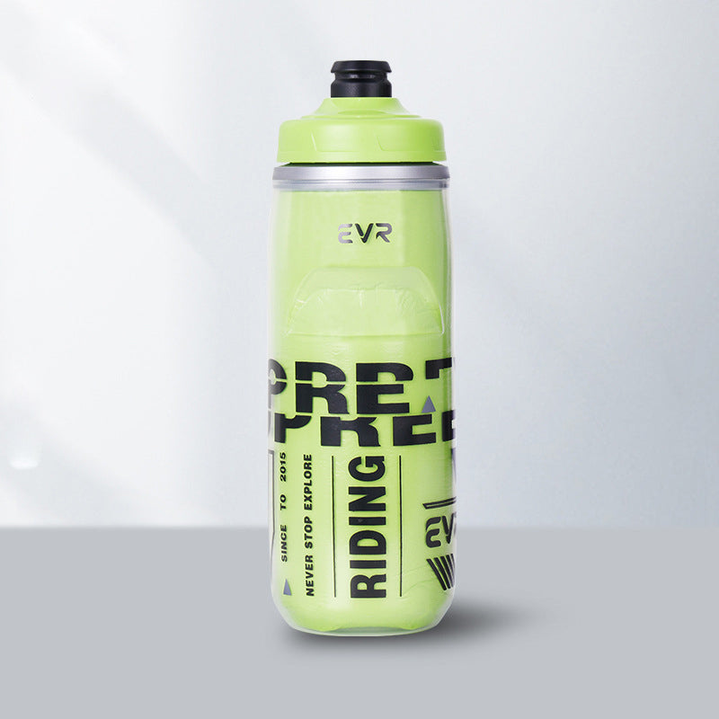 Cycling water bottle for cold and hot keeping squeeze sports water cup