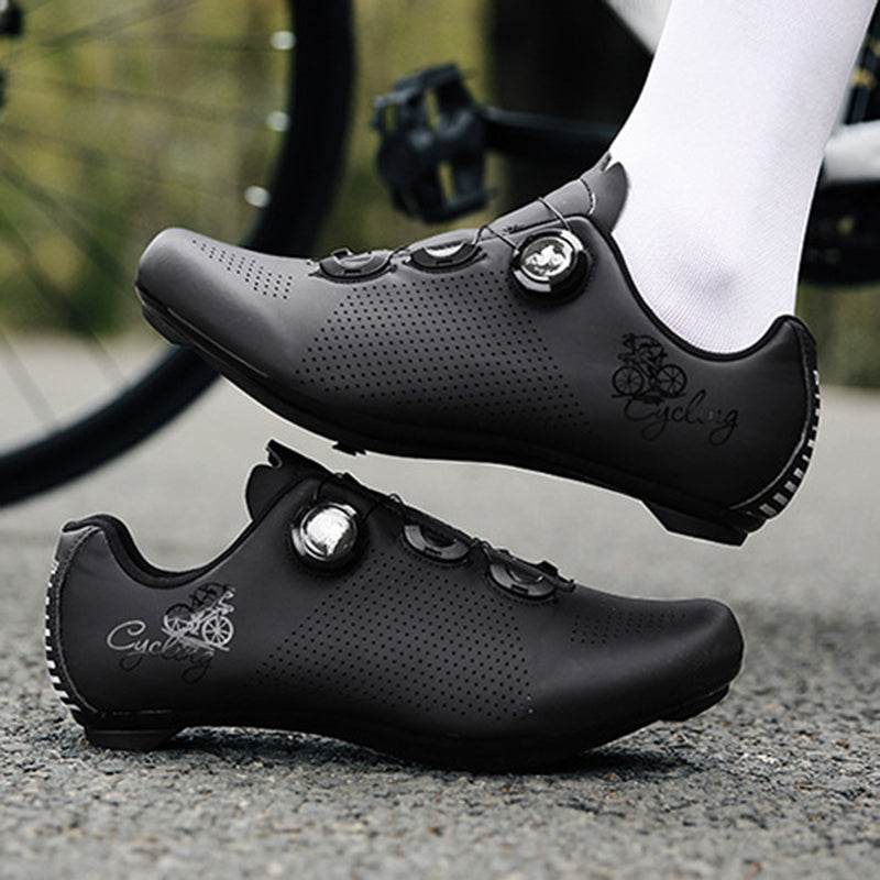 Lockable cycling shoes road bike automatic knob lock bicycle lock shoes