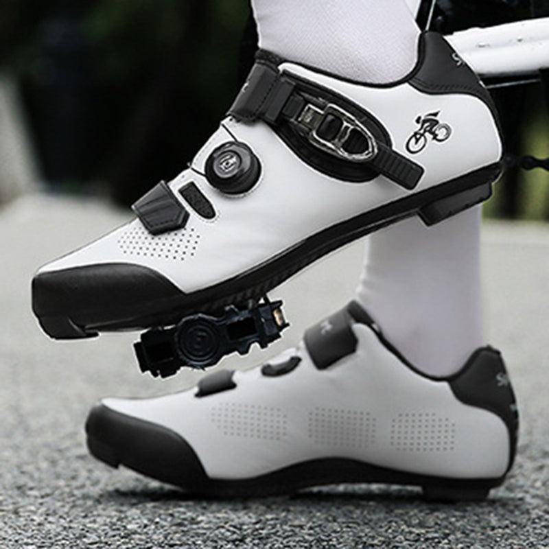 Locking shoes Locking shoes Road cycling shoes Single knob cycling shoes