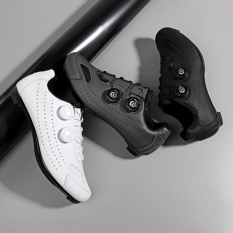 Road bike lock shoes all-match breathable hard-soled cycling shoes to help outdoor cycling shoes