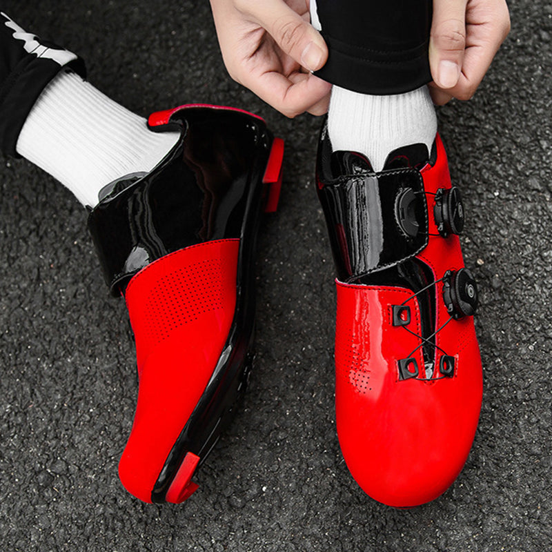 Lockable cycling shoes for men and women road bikes to help hard-bottom cycling