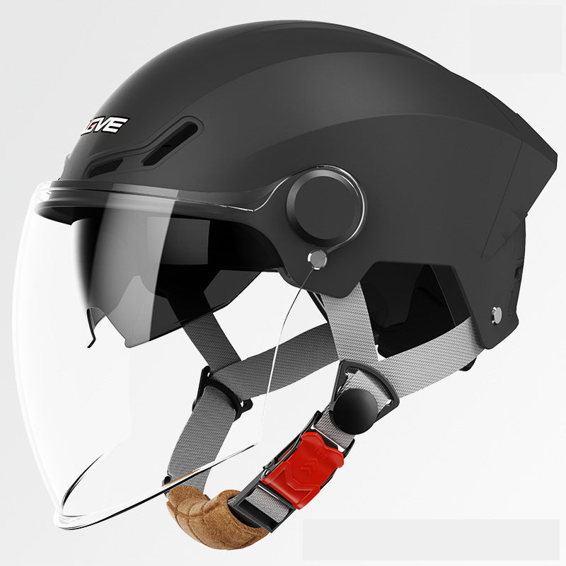 Electric battery motorcycle helmet sun protection half helmet riding helmet for men and women