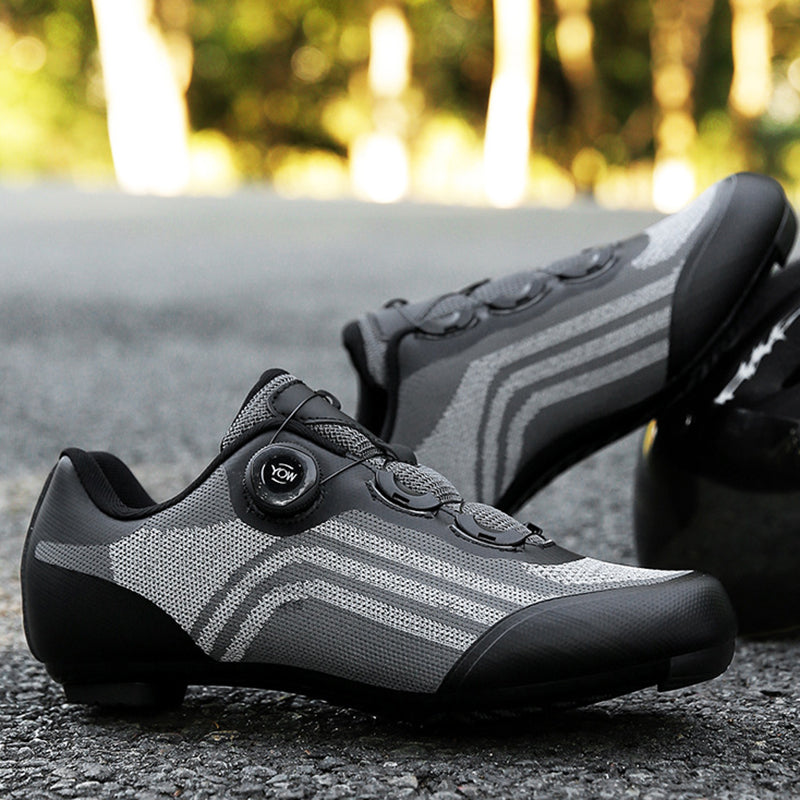 Road men's and women's lockable bicycle lock shoes hard-soled dynamic cycling shoes