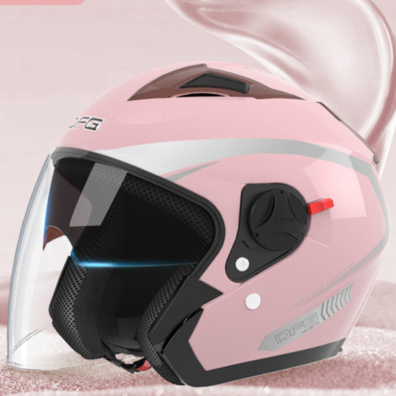 Battery electric vehicle motorcycle helmet four seasons half helmet men and women
