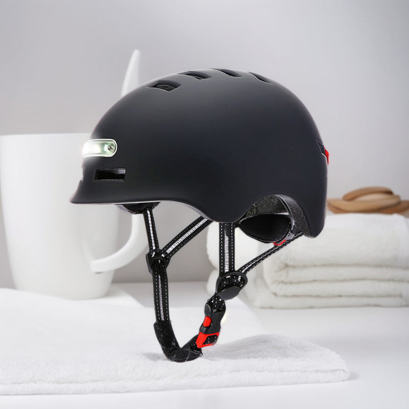 Smart bicycle helmet with light for road bike driving and mountain bike