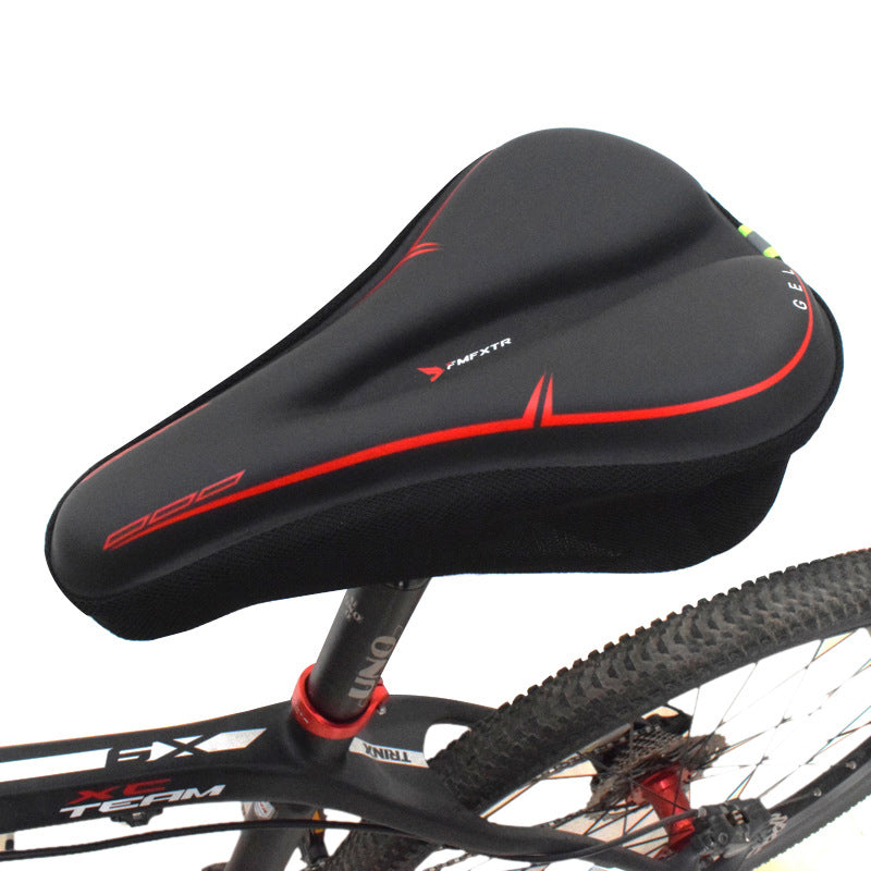 Thickened silicone cushion mountain bike soft cover bicycle seat equipment