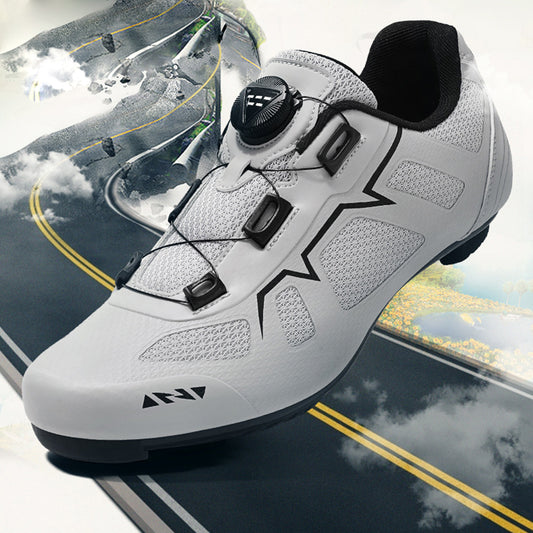 Seamless road bike lock shoe set hard sole breathable non-locking cycling shoes power cycling shoes