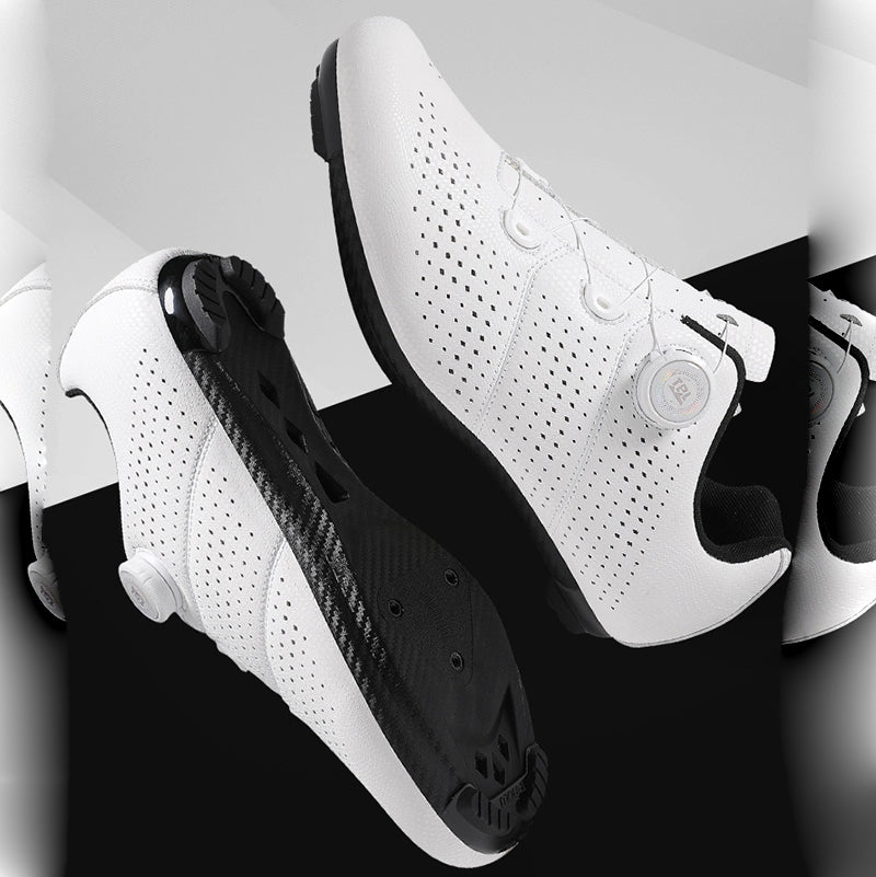 Road bike lock shoe set hard sole breathable bicycle shoes cycling shoes power