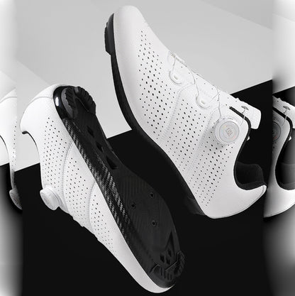 Road bike lock shoe set hard sole breathable bicycle shoes cycling shoes power