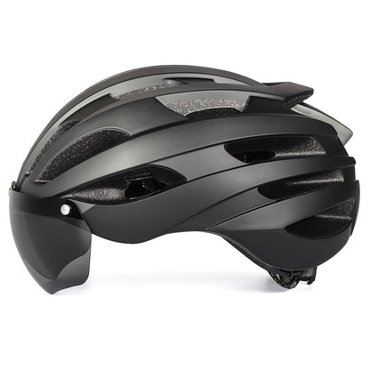 Lightweight and comfortable road mountain cycling helmet goggles one-piece cycling bicycle helmet