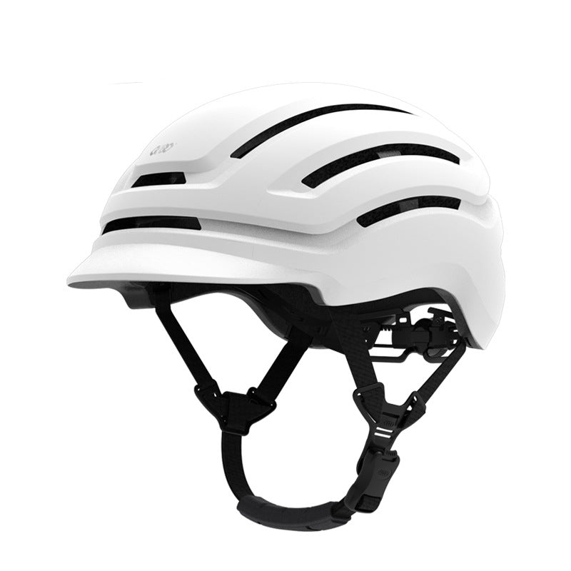 Cycling helmet with lights, ventilation, one-piece molding, outdoor leisure, comfortable sports protective helmet