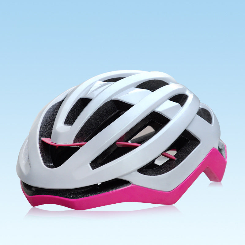 Mountain bike road cycling helmet with frame, double-shell one-piece molded safety helmet, breathable
