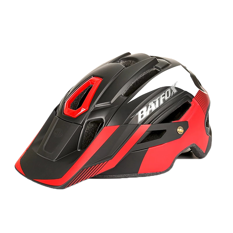 Mountain bike one-piece cycling helmet with warning light cycling helmet