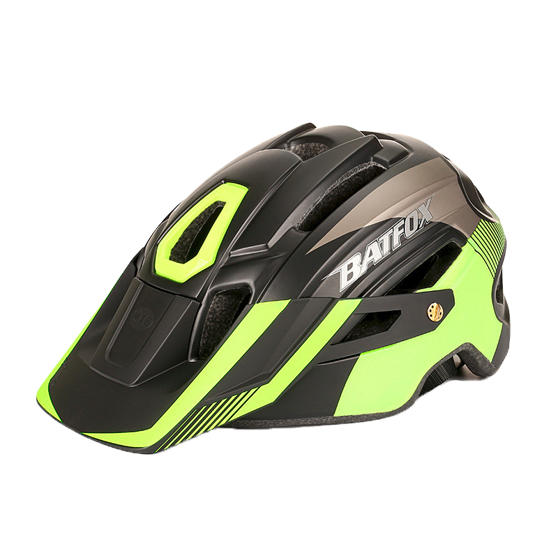 Mountain bike one-piece cycling helmet with warning light cycling helmet