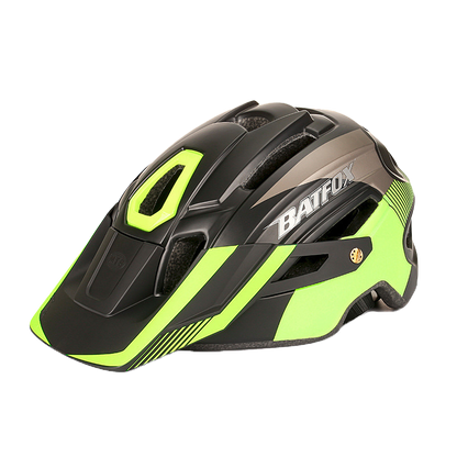 Mountain bike one-piece cycling helmet with warning light cycling helmet