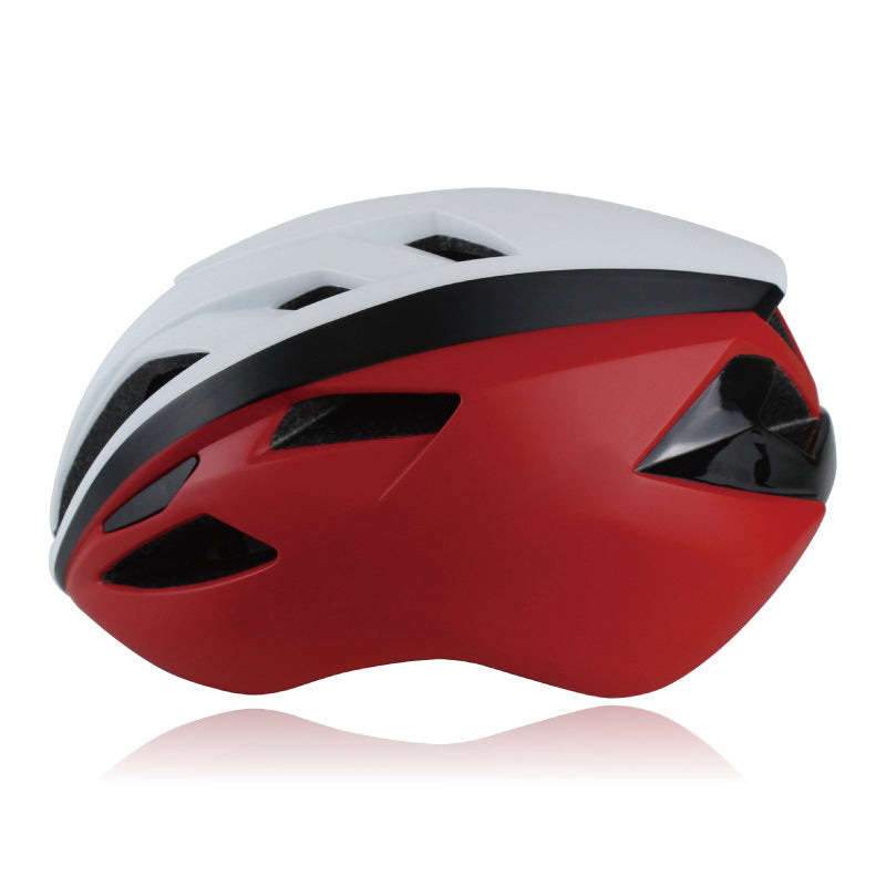 One-piece molded aerodynamic cycling helmet for adults, mountain bike, road bike, and bicycle safety helmet
