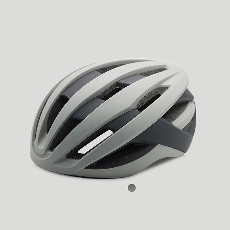 One-piece molded road and mountain bike riding helmet, two-tone stylish sports bicycle helmet
