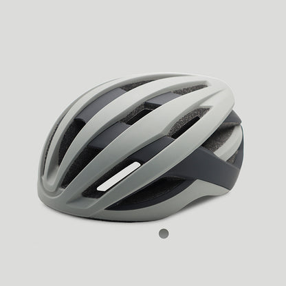 One-piece molded road and mountain bike riding helmet, two-tone stylish sports bicycle helmet