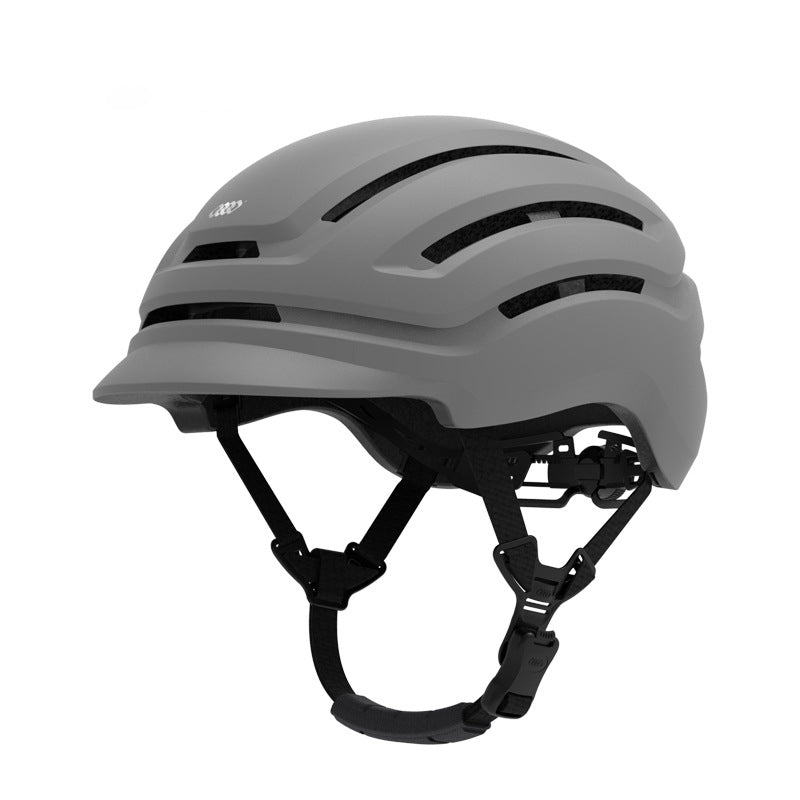 Cycling helmet with lights, ventilation, one-piece molding, outdoor leisure, comfortable sports protective helmet