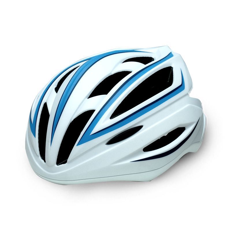 One-piece molded bicycle helmet for urban commuting and outdoor sports cycling