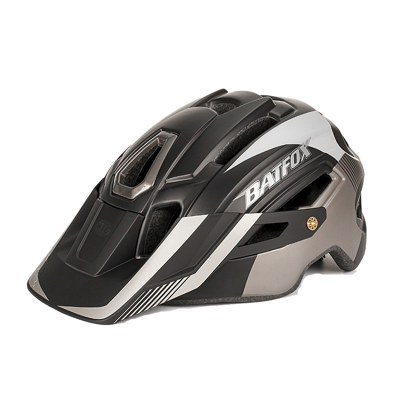 Mountain bike one-piece cycling helmet with warning light cycling helmet