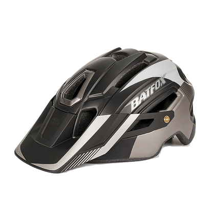 Mountain bike one-piece cycling helmet with warning light cycling helmet