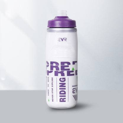 Cycling water bottle for cold and hot keeping squeeze sports water cup