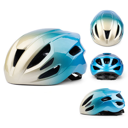 bicycle helmet, road bike, roller skate, mountain bike gear, all in one molded design