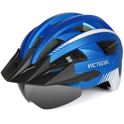Wind-breaking breathable bicycle safety helmet