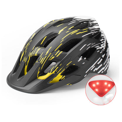 Bicycle Helmet with Tail Light Outdoor One-piece Cycling Equipment