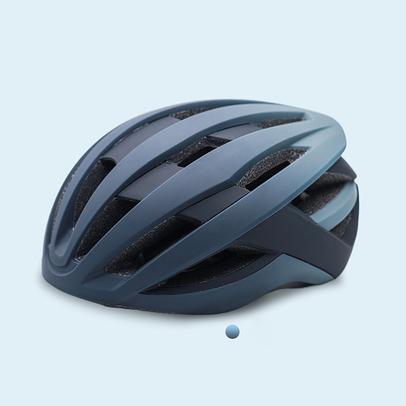 One-piece molded road and mountain bike riding helmet, two-tone stylish sports bicycle helmet