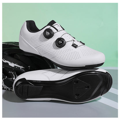 Lockable cycling shoes double buckle lock shoes men's and women's road bicycle power shoes hard sole