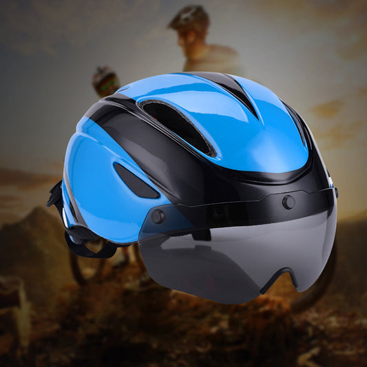 Cycling sports cycling helmet adult goggles integrated mountain bike bicycle helmet