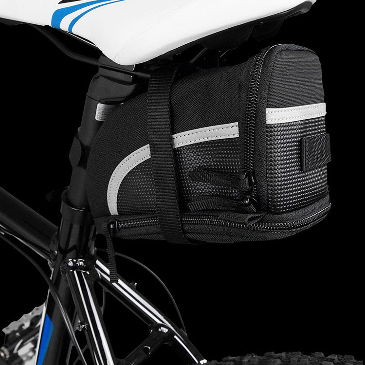 Mountain bike tail bag night reflective bicycle rear saddle bag