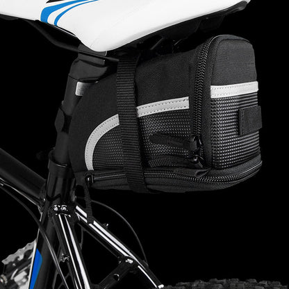 Mountain bike tail bag night reflective bicycle rear saddle bag